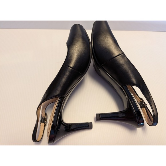 LifeStride Women Shoes 6M Teller Platform Pump Slingback Peeptoe Soft System - Picture 6 of 11